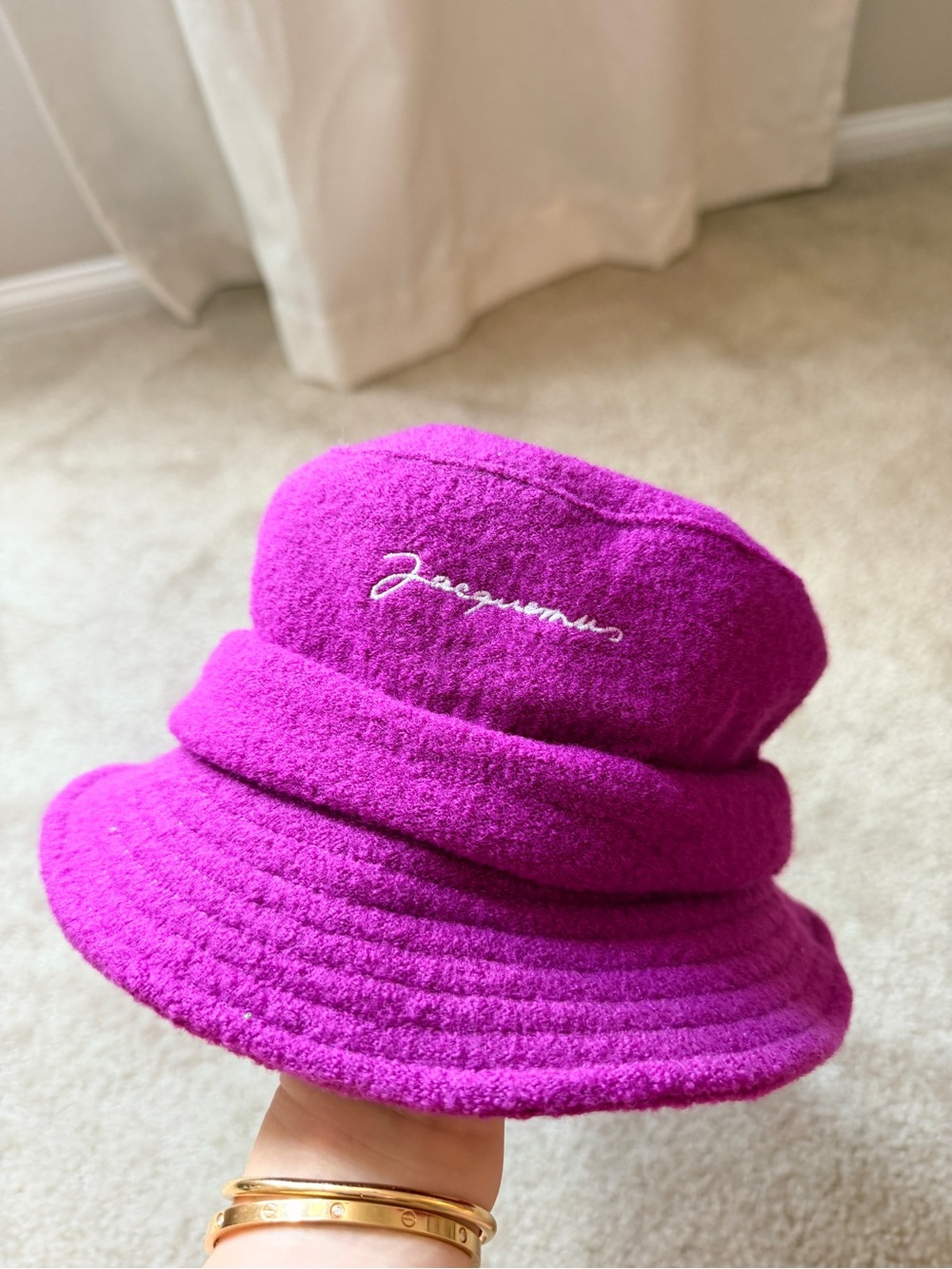 Jacquemus hot pink Bucket Hat - Women's Wool Blend